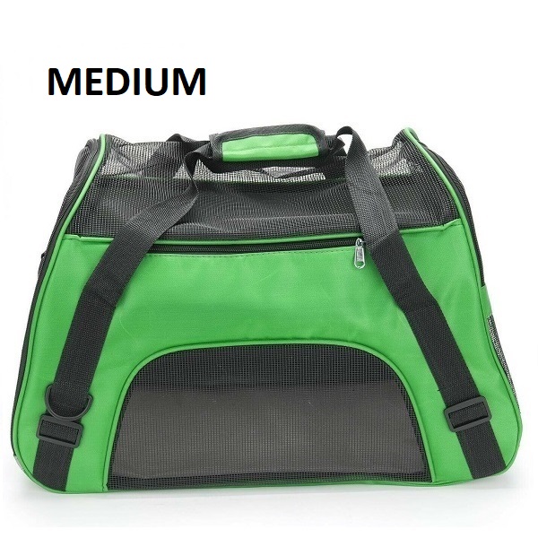 Medium Pet Carrier Bag AVC Portable Soft Fabric Folding Dog Cat Puppy Travel